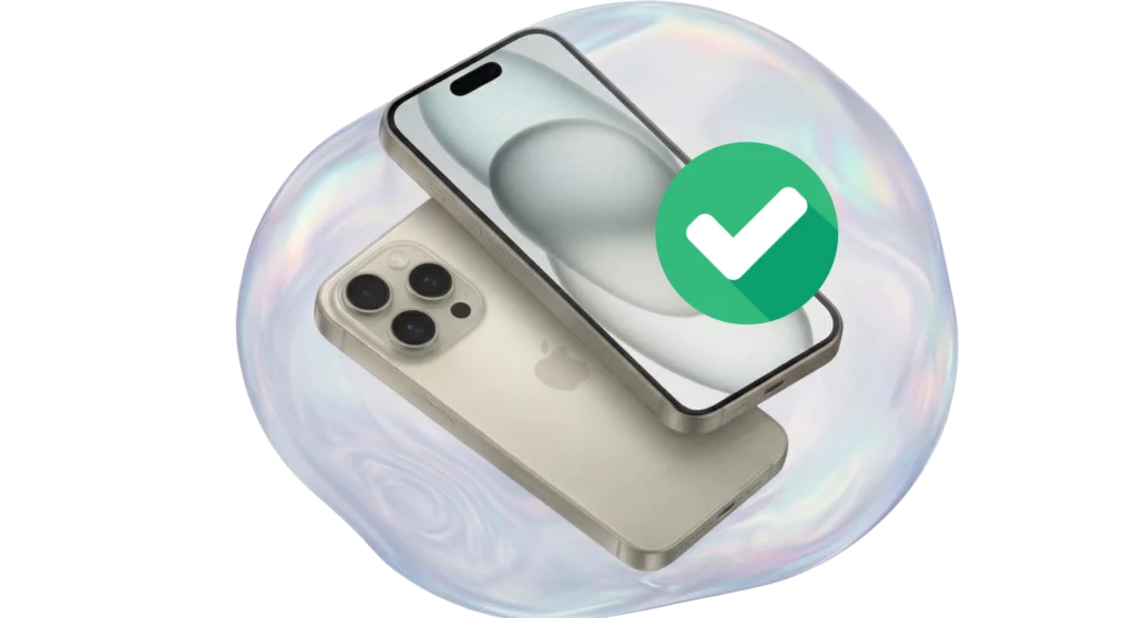 Confronto fronte e retro tra iPhone 16 e iPhone 15 ricondizionati disponibili da TecnoFix